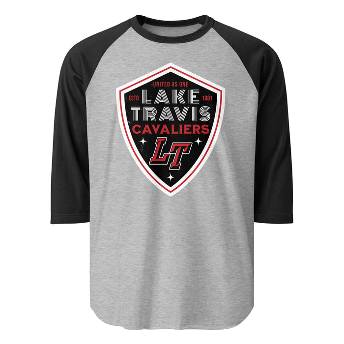 Lake Travis High School Cavaliers Unisex 3/4 sleeve Raglan T-shirt 225