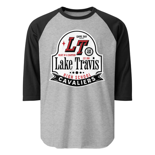 Lake Travis High School Cavaliers Unisex 3/4 sleeve Raglan T-shirt 219