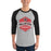 Man wearing MacArthur High School Generals Unisex 3/4 sleeve Raglan T-shirt 209