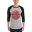 Man wearing MacArthur High School Generals Unisex 3/4 sleeve Raglan T-shirt 215