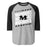 Martin High School Warriors Unisex 3/4 sleeve Raglan T-shirt 223