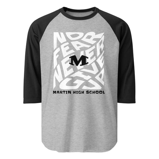 Martin High School Warriors Unisex 3/4 sleeve Raglan T-shirt 236