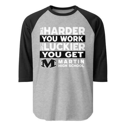 Martin High School Warriors Unisex 3/4 sleeve Raglan T-shirt 238