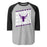 Morton Ranch High School Mavericks Unisex 3/4 sleeve Raglan T-shirt 223