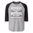 Morton Ranch High School Mavericks Unisex 3/4 sleeve Raglan T-shirt 237