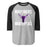 Morton Ranch High School Mavericks Unisex 3/4 sleeve Raglan T-shirt 233