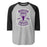 Morton Ranch High School Mavericks Unisex 3/4 sleeve Raglan T-shirt 207