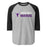 Morton Ranch High School Mavericks Unisex 3/4 sleeve Raglan T-shirt 200