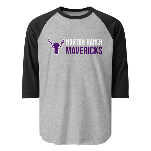 Morton Ranch High School Mavericks Unisex 3/4 sleeve Raglan T-shirt 200