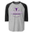 Morton Ranch High School Mavericks Unisex 3/4 sleeve Raglan T-shirt 217