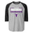 Morton Ranch High School Mavericks Unisex 3/4 sleeve Raglan T-shirt 049