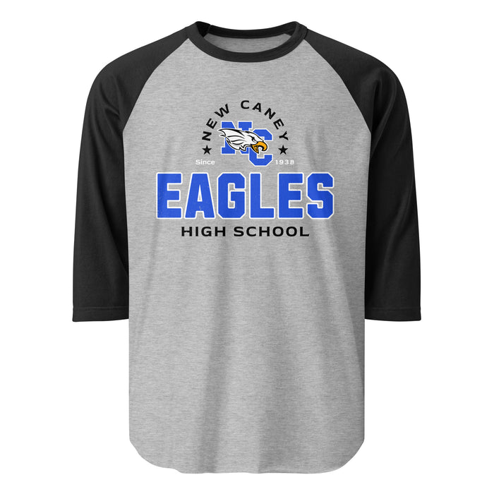 New Caney High School Eagles Unisex 3/4 sleeve Raglan T-shirt 222