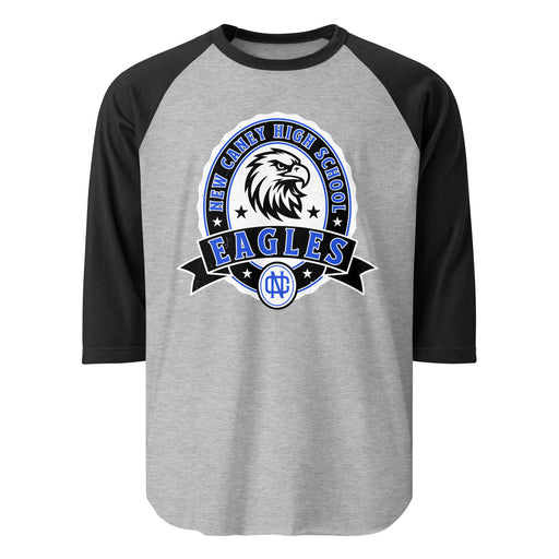 New Caney High School Eagles Unisex 3/4 sleeve Raglan T-shirt 212