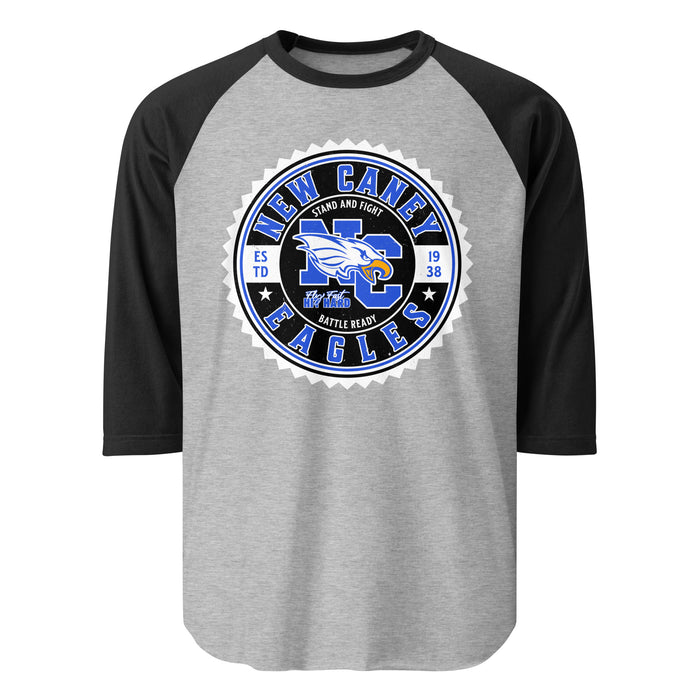 New Caney High School Eagles Unisex 3/4 sleeve Raglan T-shirt 203