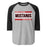 North Shore High School Mustangs Unisex 3/4 Sleeve Raglan T-shirt 098
