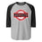 North Shore High School Mustangs Unisex 3/4 Sleeve Raglan T-shirt 011