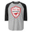 North Shore High School Mustangs Unisex 3/4 Sleeve Raglan T-shirt 225