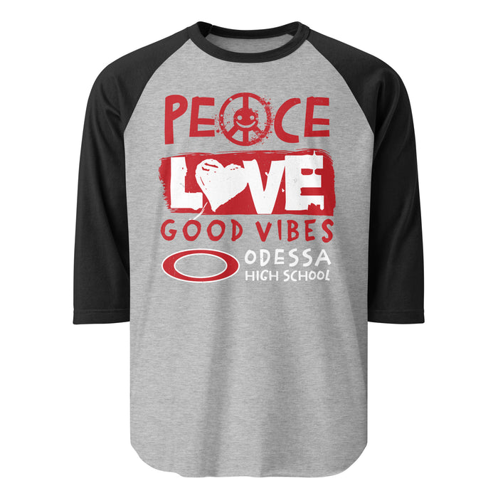 Odessa High School Bronchos Unisex 3/4 sleeve Raglan T-shirt 240