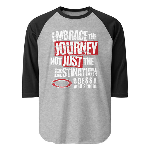 Odessa High School Bronchos Unisex 3/4 sleeve Raglan T-shirt 232