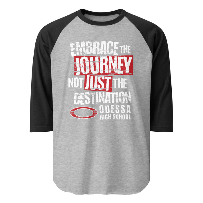 Odessa High School Bronchos Unisex 3/4 sleeve Raglan T-shirt 232