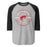 Odessa High School Bronchos Unisex 3/4 sleeve Raglan T-shirt 201