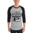 Man wearing Permian High School Panthers Unisex 3/4 sleeve Raglan T-shirt 001