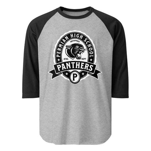 Permian High School Panthers Unisex 3/4 sleeve Raglan T-shirt 212