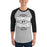 Man wearing Permian High School Panthers Unisex 3/4 sleeve Raglan T-shirt 210