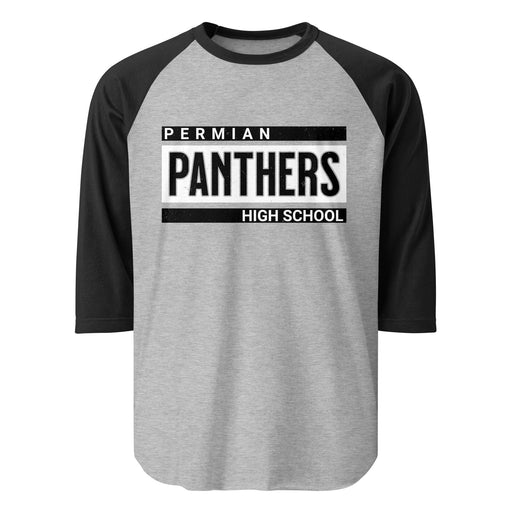 Permian High School Panthers Unisex 3/4 sleeve Raglan T-shirt 098