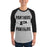 Man wearing Permian High School Panthers Unisex 3/4 sleeve Raglan T-shirt 233