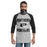 Front view of Permian High School Panthers Unisex 3/4 sleeve Raglan T-shirt 233