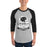 Man wearing Permian High School Panthers Unisex 3/4 sleeve Raglan T-shirt 219