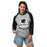 Woman wearing Permian High School Panthers Unisex 3/4 sleeve Raglan T-shirt 219