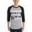 Man wearing Permian High School Panthers Unisex 3/4 sleeve Raglan T-shirt 238