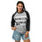 Woman wearing Permian High School Panthers Unisex 3/4 sleeve Raglan T-shirt 238