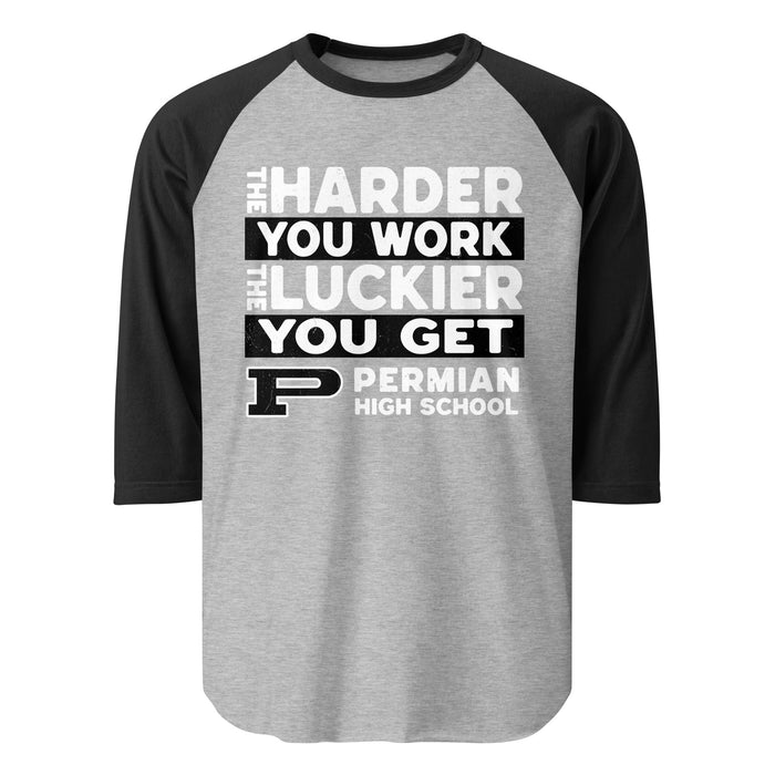 Permian High School Panthers Unisex 3/4 sleeve Raglan T-shirt 238