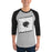 Man wearing Permian High School Panthers Unisex 3/4 sleeve Raglan T-shirt 223