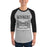 Man wearing Permian High School Panthers Unisex 3/4 sleeve Raglan T-shirt 237