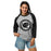 Woman wearing Permian High School Panthers Unisex 3/4 sleeve Raglan T-shirt 216