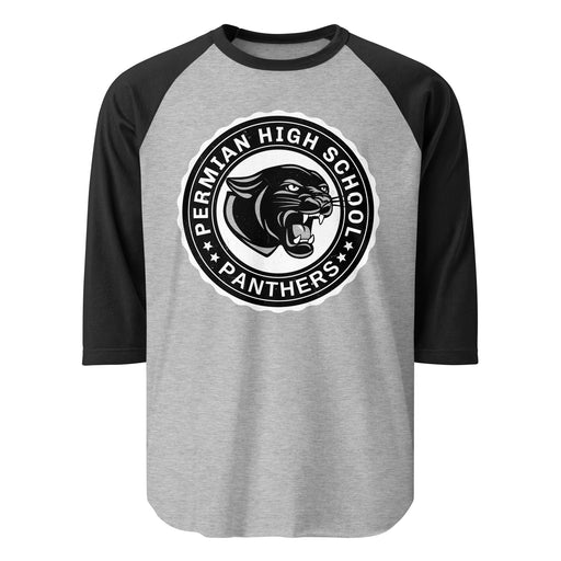 Permian High School Panthers Unisex 3/4 sleeve Raglan T-shirt 216