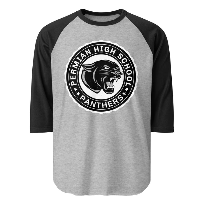 Permian High School Panthers Unisex 3/4 sleeve Raglan T-shirt 216