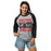 Woman wearing Porter High School Spartans Unisex 3/4 Sleeve Raglan T-shirt 233
