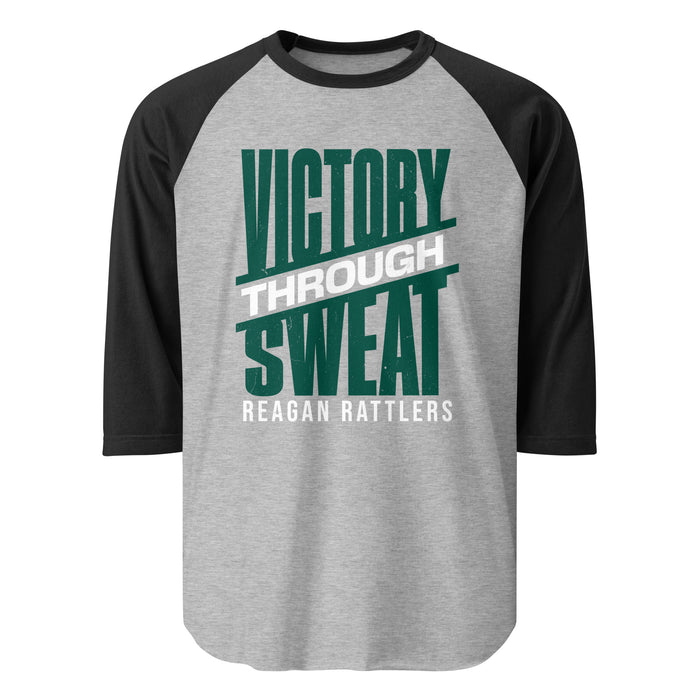 Reagan High School Rattlers Unisex 3/4 sleeve Raglan T-shirt 241