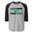 Reagan High School Rattlers Unisex 3/4 sleeve Raglan T-shirt 098