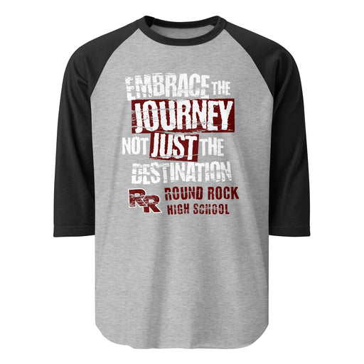 Round Rock High School Dragons Unisex 3/4 sleeve Raglan T-shirt 232