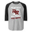 Round Rock High School Dragons Unisex 3/4 sleeve Raglan T-shirt 205