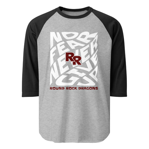Round Rock High School Dragons Unisex 3/4 sleeve Raglan T-shirt 236