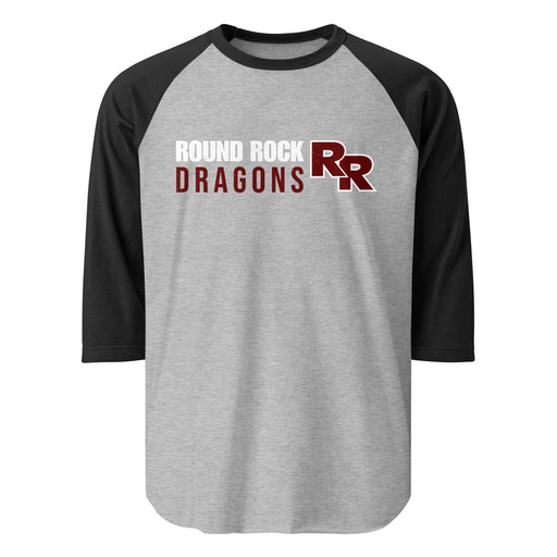 Round Rock High School Dragons Unisex 3/4 sleeve Raglan T-shirt 200