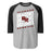 Round Rock High School Dragons Unisex 3/4 sleeve Raglan T-shirt 223
