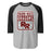 Round Rock High School Dragons Unisex 3/4 sleeve Raglan T-shirt 001